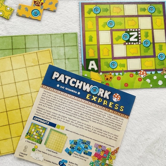 Patchwork Express Two-Player Quilting Strategy Board Game - Picture 7 of 12